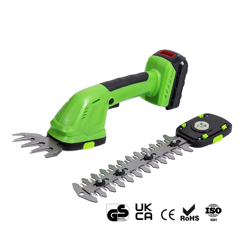 MHT-20LTD 2-in-1-Elektro-Grasschere, 20-V-Akku-Heckenschere mit Akku und Ladegerät